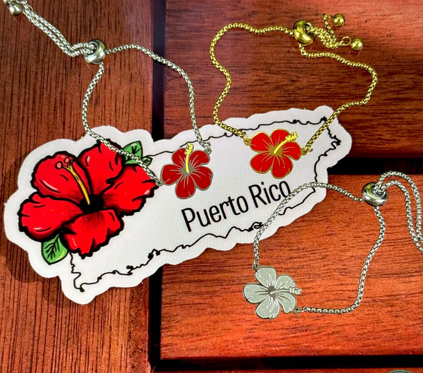 Flor Maga- Pulsera Dorada