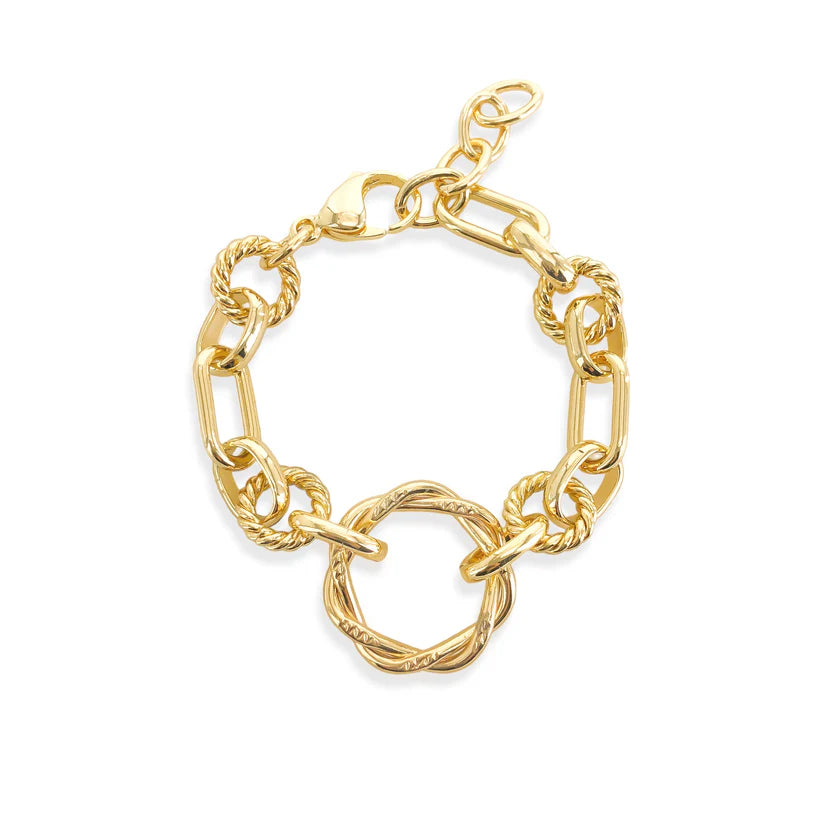 Twisted Bracelet- 18K Gold Plated