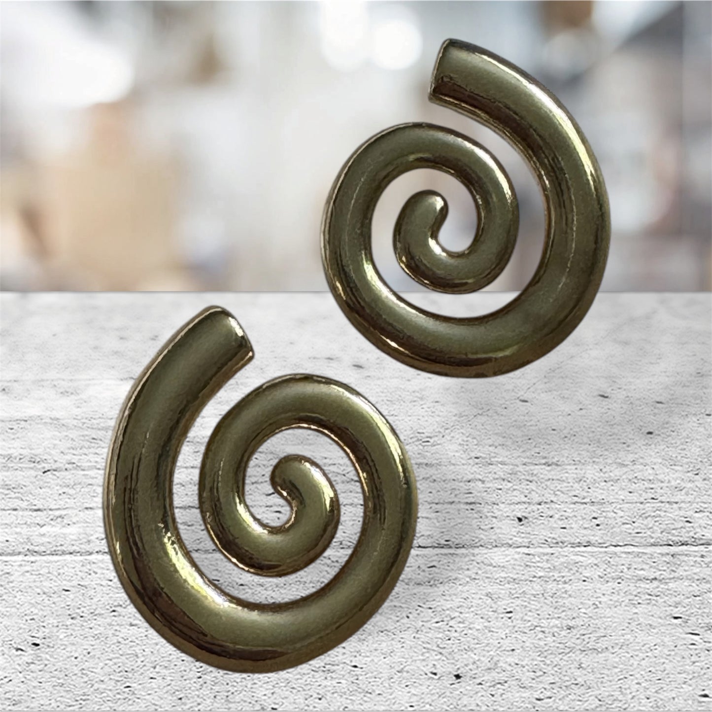 Spiral Earrings- Gold